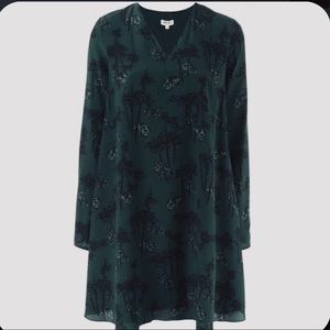 Kenzo Tiger Bamboo Silk Mini Dress